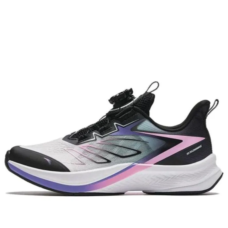 (GS) ANTA Running Series Sneakers 'Black Purple Grey' 322425511-4 sold by KicksCrew