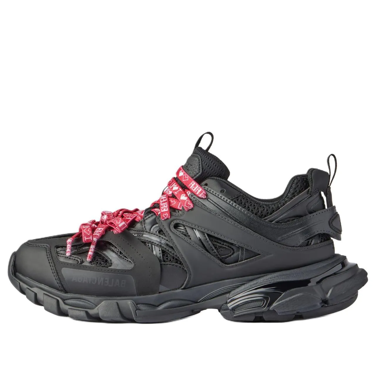 (WMNS) Balenciaga Track 1.0 Sneakers 'Black Red' 542436W3TR51060 sold by KicksCrew
