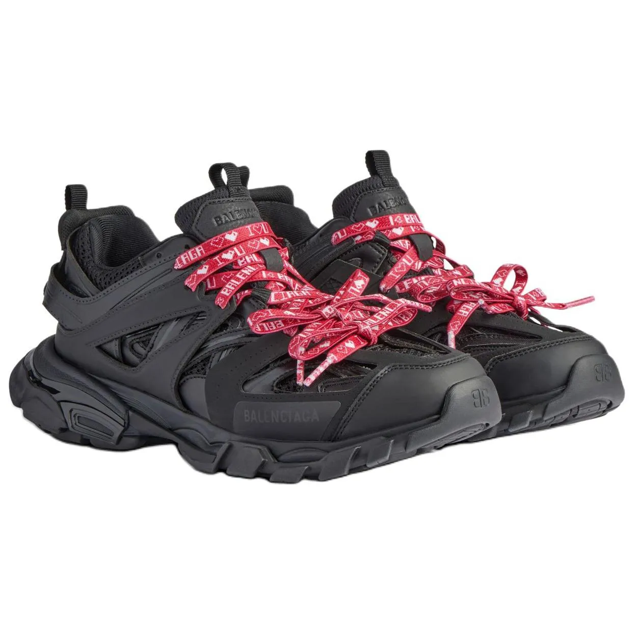 (WMNS) Balenciaga Track 1.0 Sneakers 'Black Red' 542436W3TR51060 sold by KicksCrew product image thumbnail 3