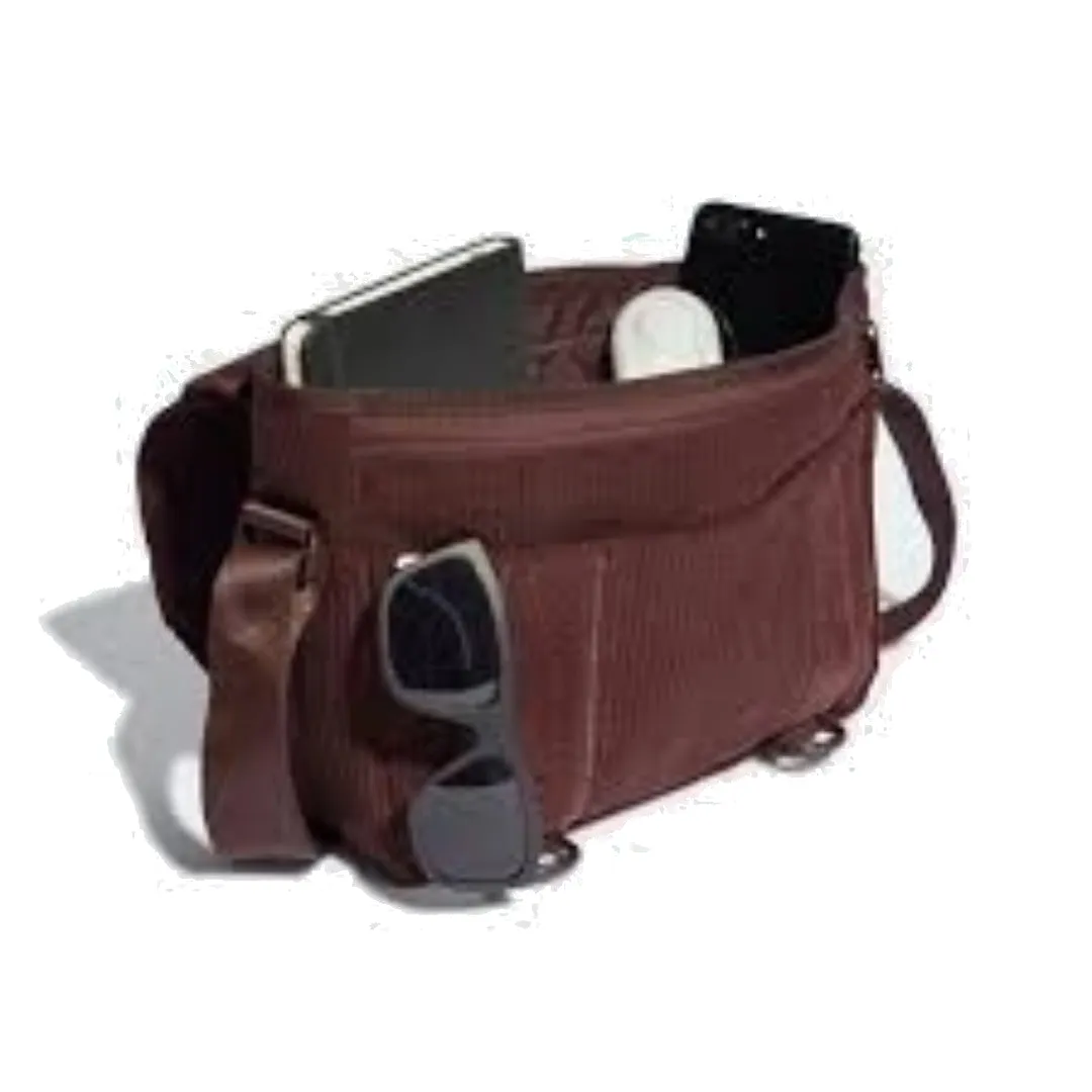adidas Original NEXT Corduroy Messenger Bag 'Brown' IQ3519