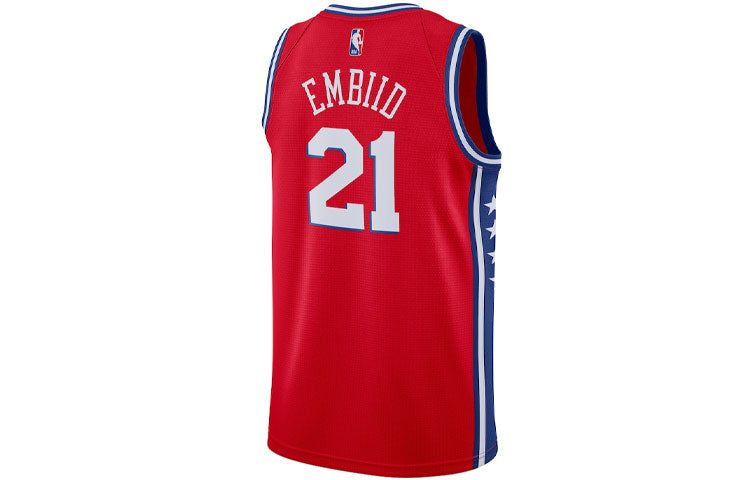 Air Jordan x NBA Philadelphia 76ers Jerseys 'Joel Embiid 21' CV9490-666 sold by KicksCrew product image thumbnail 2