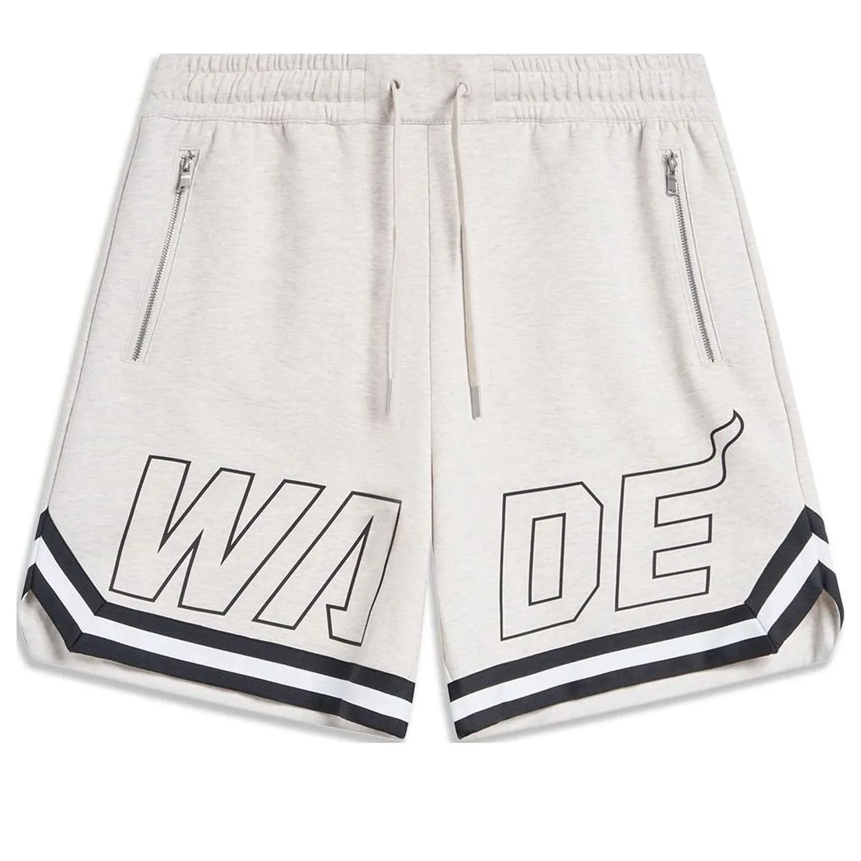 Li-Ning Way Of Wade Graphic Shorts 'Light Grey' AKSU341-5 sold by KicksCrew