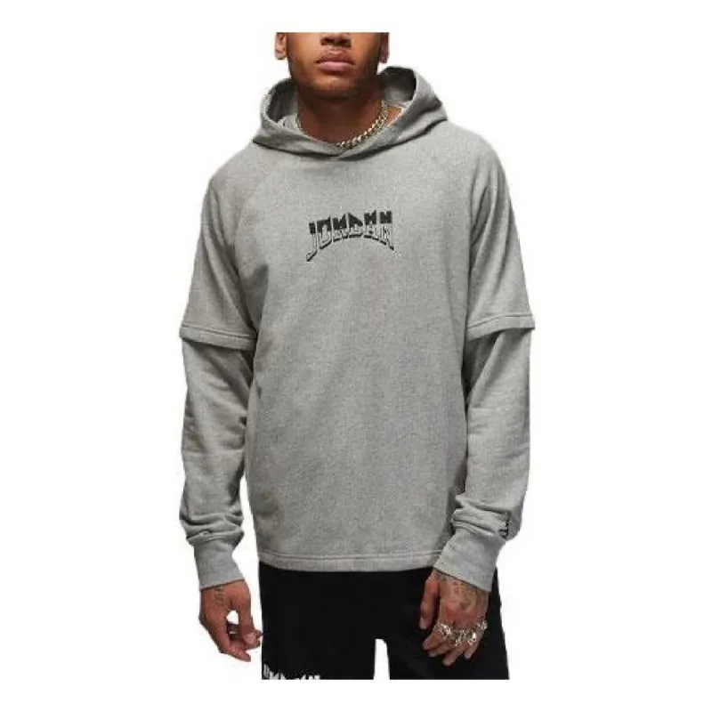 Air Jordan Dri-FIT Sport Graphic Fleece Pullover Hoodie 'Grey' FB7570-063 sold by KicksCrew