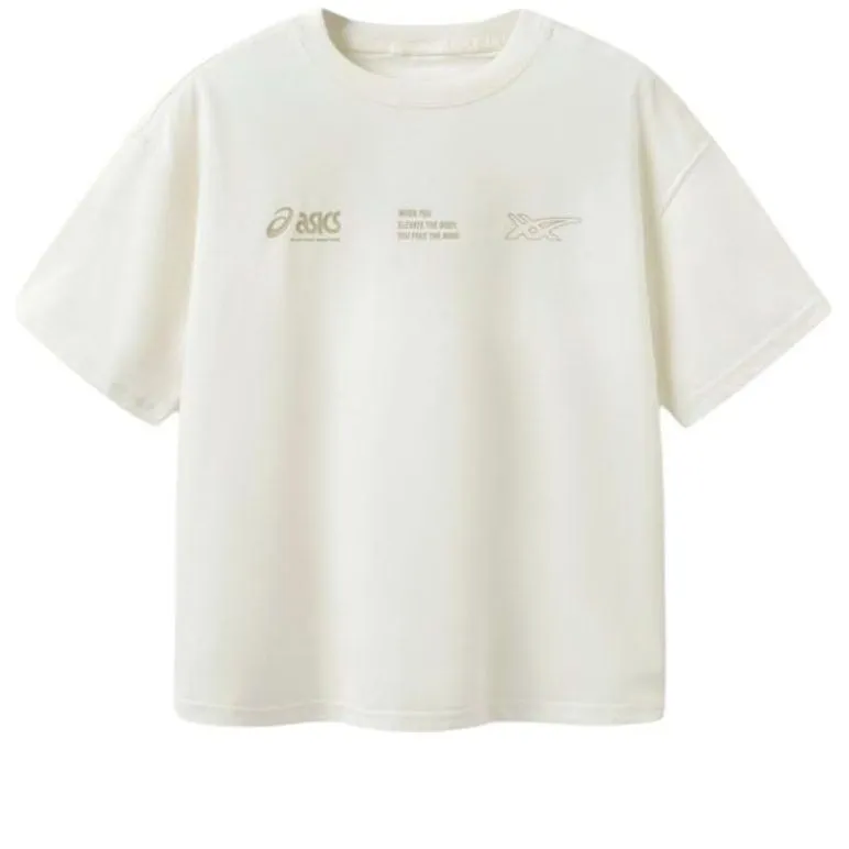 (GS) ASICS Classic T-shirt 'White' 332241173095 sold by KicksCrew
