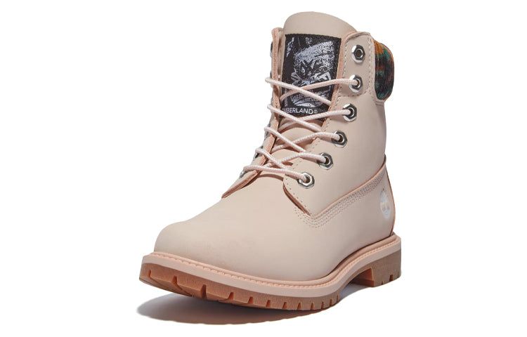 (WMNS) Timberland Heritage 6 Inch Waterproof Boots 'Pale Pink Nubuck with Camo' A2M8P662 sold by KicksCrew product image thumbnail 3