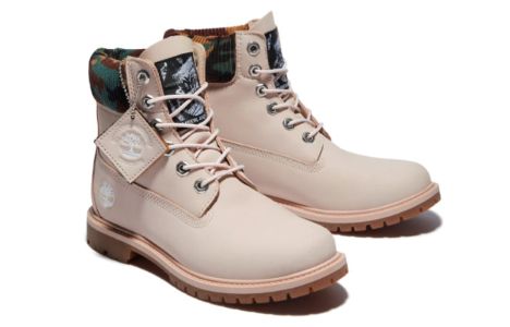 (WMNS) Timberland Heritage 6 Inch Waterproof Boots 'Pale Pink Nubuck with Camo' A2M8P662 sold by KicksCrew
