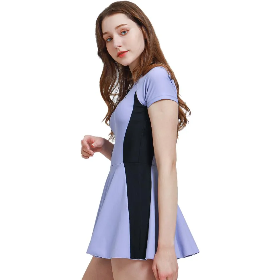 (WMNS) Mizuno One Piece Skirt Swimsuit 'Purple' N2CA1322 sold by KicksCrew product image thumbnail 4