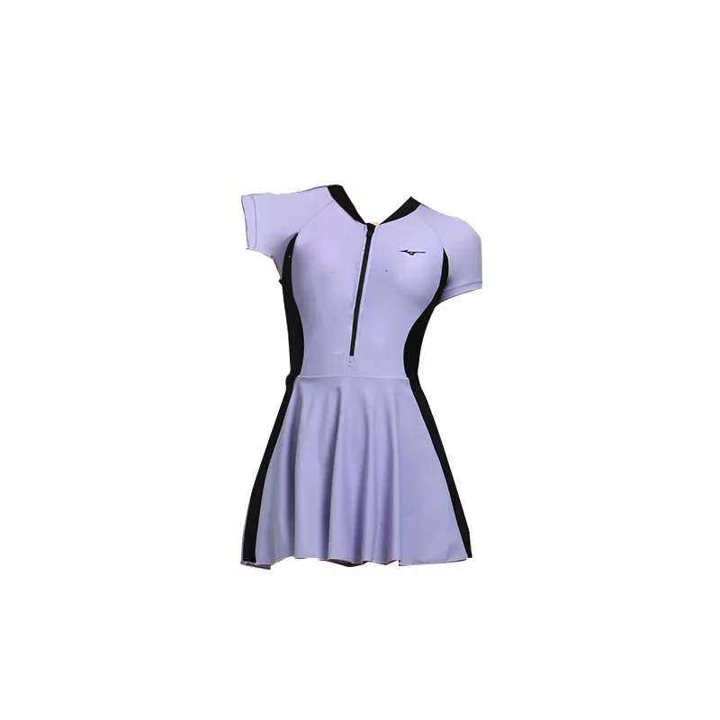 (WMNS) Mizuno One Piece Skirt Swimsuit 'Purple' N2CA1322 sold by KicksCrew product image thumbnail 2