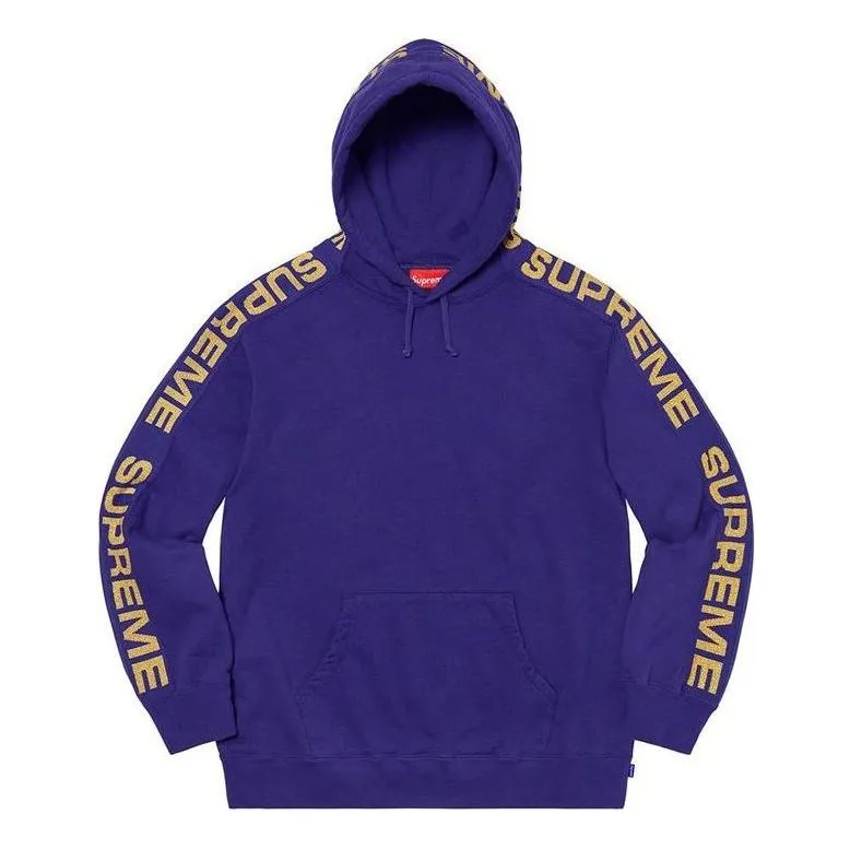 Supreme Metallic Rib Hooded Sweatshirt 'Purple Yellow' SUP-SS20-596 sold by KicksCrew