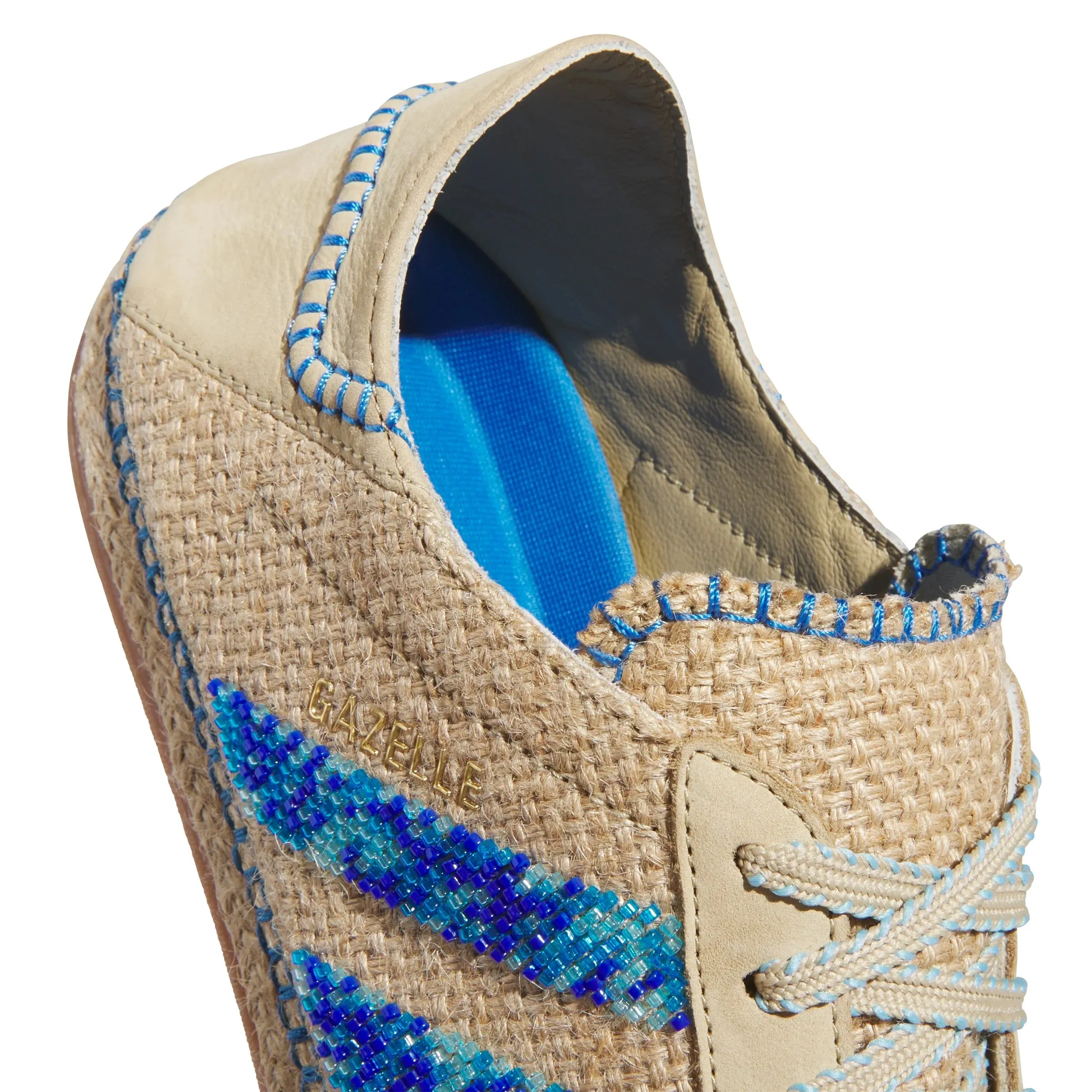 adidas x CLOT Gazelle 'Linen Khaki Blue Bird' IH3641 sold by KicksCrew product image thumbnail 5