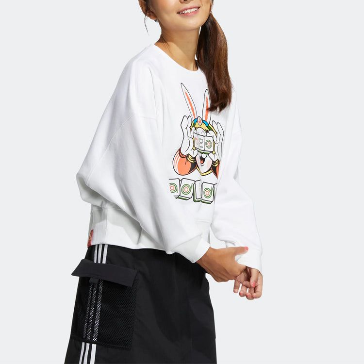 (WMNS) adidas Neo CNY Sweatshirt 'White' IB0391 sold by KicksCrew product image thumbnail 4