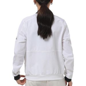 (WMNS) Adidas Fleece Bomber Jackets 'White Black' GP0616 sold by KicksCrew
