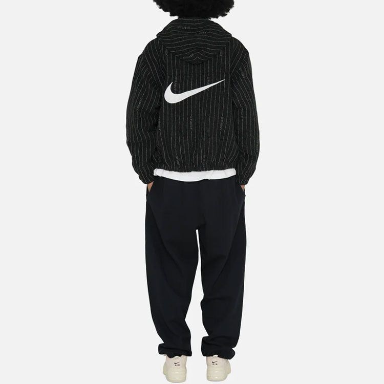 Nike x Stssy Striped Wool Jacket (Asia Sizing) 'Black' DR4413-010 sold by KicksCrew product image thumbnail 5