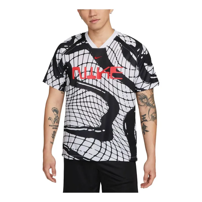 Nike Dri-FIT Football Shirt 'Black White' FB6408-100 sold by KicksCrew