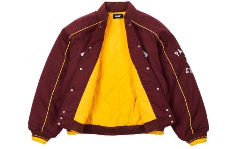 Palace SS22 Varsity Jacket 'Burgundy' P22JK108 sold by KicksCrew