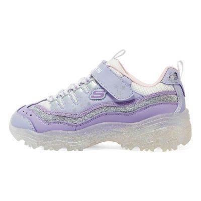(GS) Skechers D'lites Electric Coloring 'Purple' 319042L-PRMT sold by KicksCrew