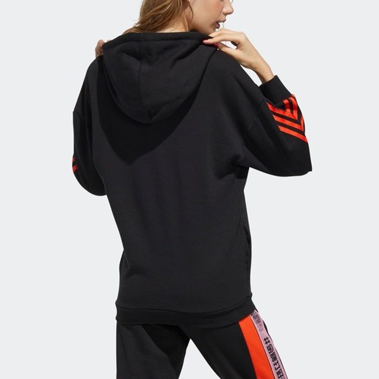 (WMNS) adidas Neo Graphuc Hoodies 'Black Orange' GD2187 sold by KicksCrew product image thumbnail 3