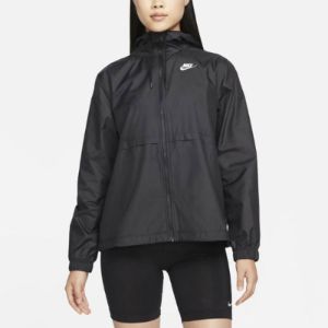(WMNS) Nike Sportswear Essential Repel Woven Jacket Asia Sizing 'Black' DM6180-010 sold by KicksCrew