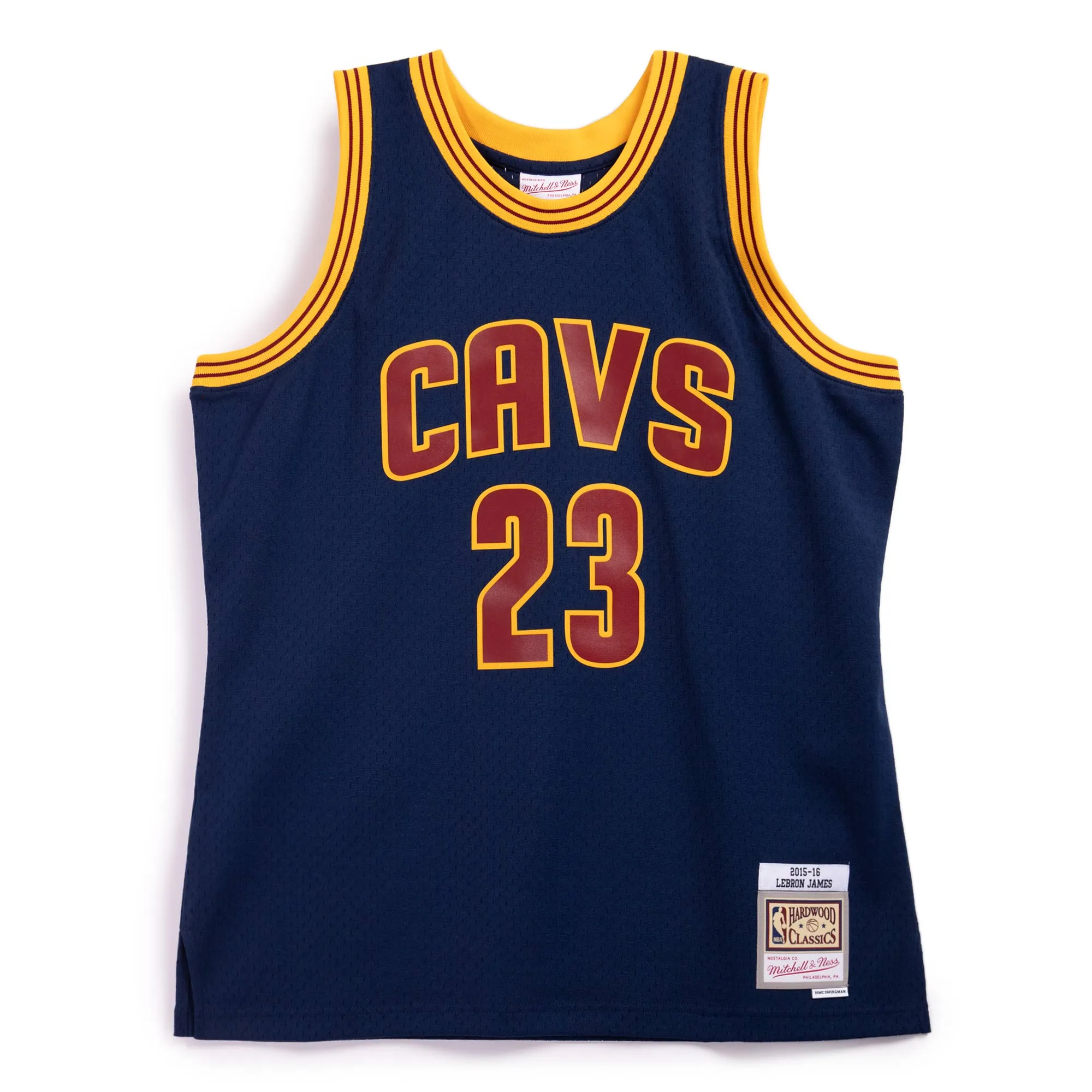Mitchell & Ness NBA Swingman Cleveland Cavaliers Alternate 15-16 Basketball Jersey 'Lebron James' JY8628-CCAASBL sold by KicksCrew