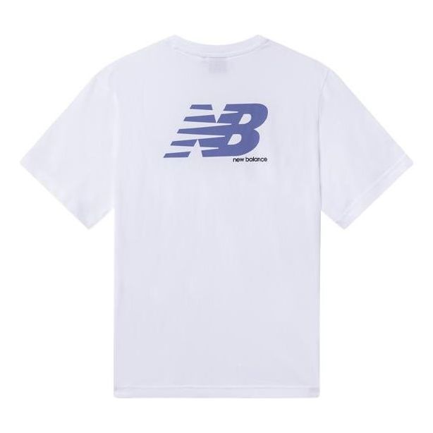 New Balance Lifestyle Logo T-Shirt 'White Purple' 5EC26023-WT sold by KicksCrew