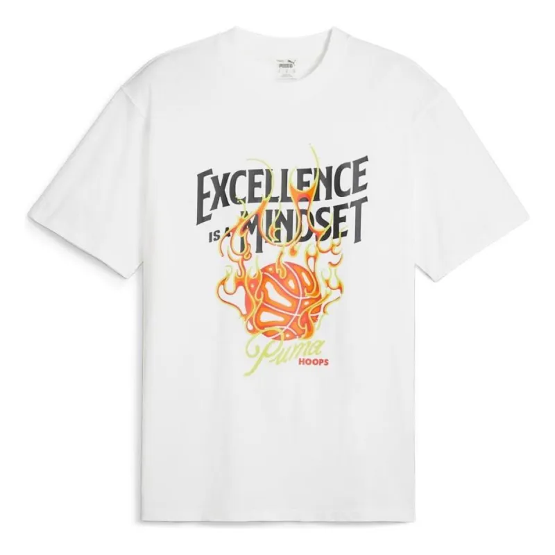 PUMA Hoops Excellence Basketball T-shirt 'White' 624754-01 sold by KicksCrew