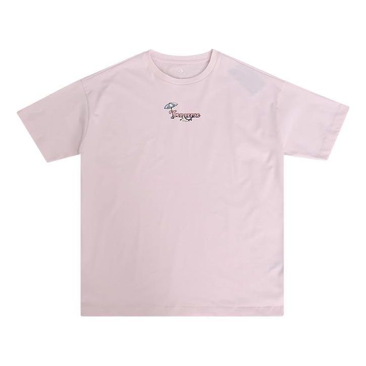 (WMNS) Converse Summer Beach Tee 'Pink' 10025879-A02 sold by KicksCrew