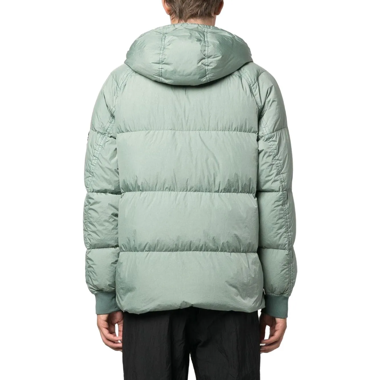 STONE ISLAND Crinkle Reps Hooded Down Jacket 'Sage' 791540723-V0055 sold by KicksCrew product image thumbnail 2
