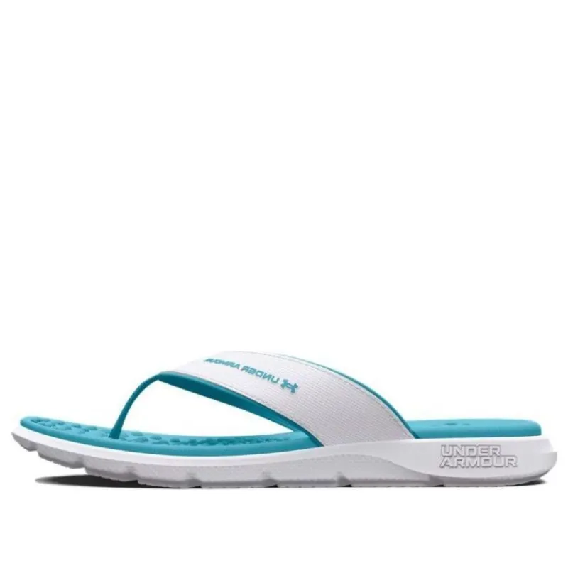 (WMNS) Under Armour Ignite Pro Marbella Sandal 'White Blue Surf' 3026030-101 sold by KicksCrew