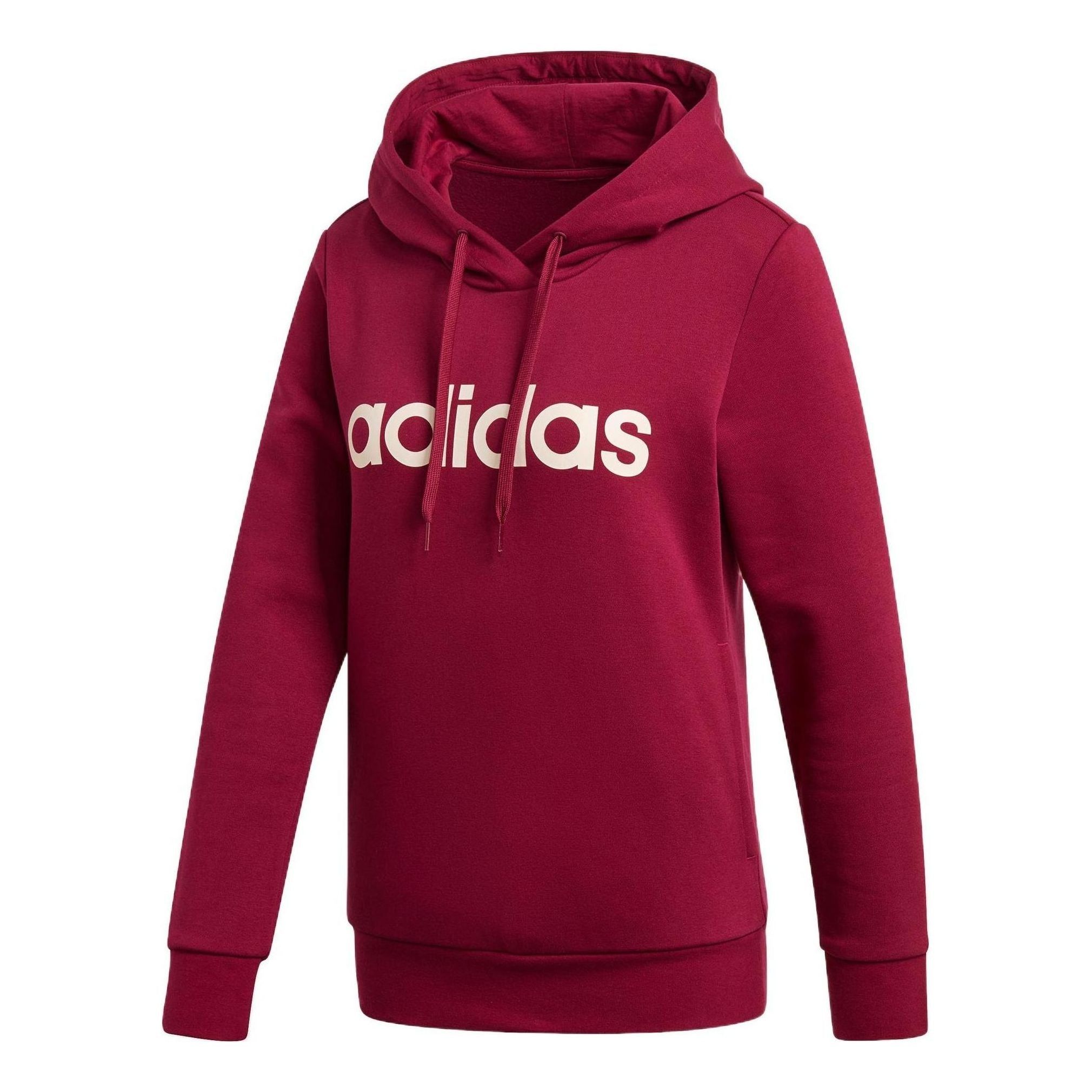(WMNS) Adidas Linear Hoodie 'Burgundy' GP8733 sold by KicksCrew