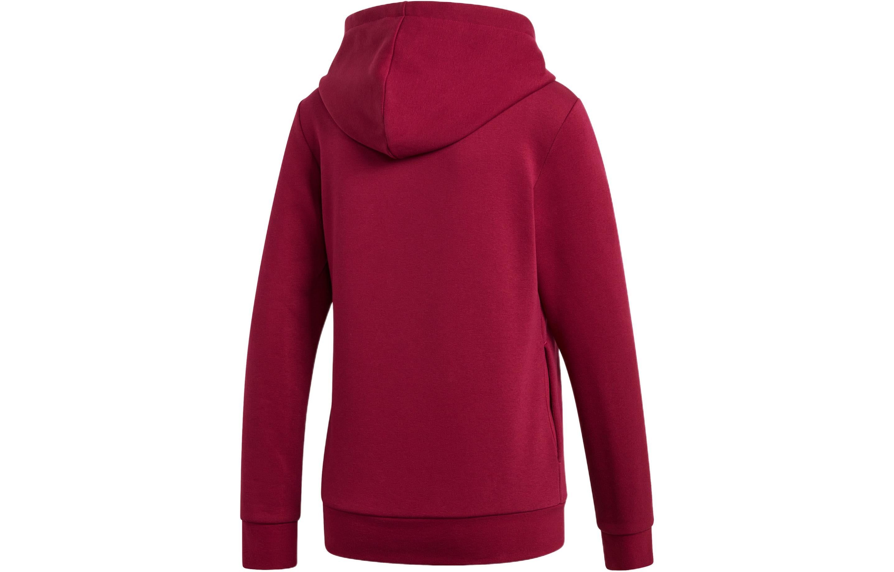 (WMNS) Adidas Linear Hoodie 'Burgundy' GP8733 sold by KicksCrew product image thumbnail 2