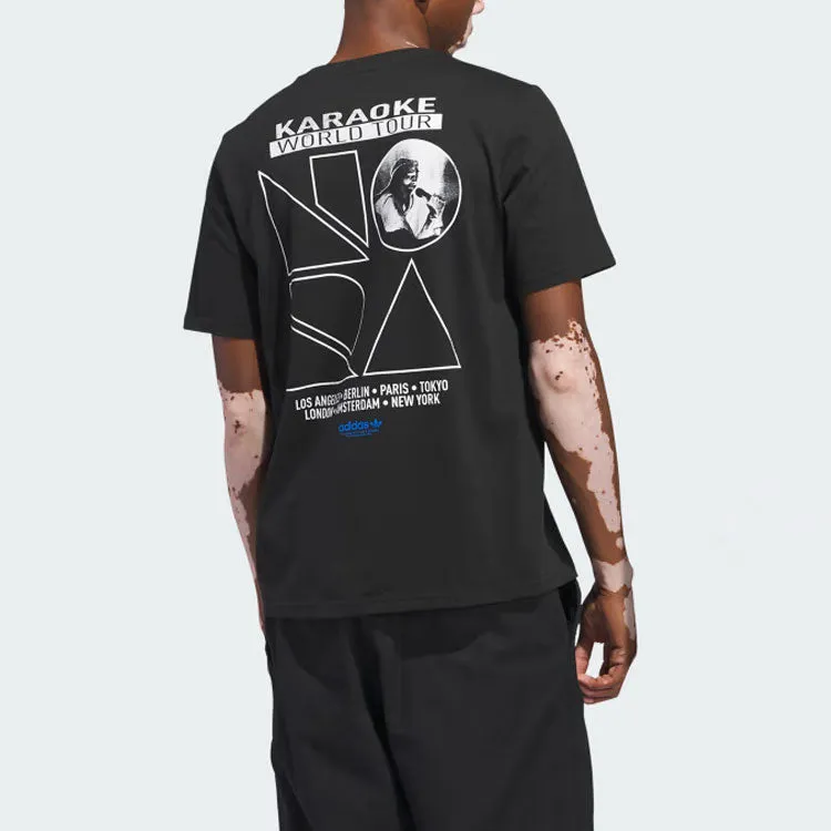 adidas Nora Graphic T-shirt 'Black White' IU0085 sold by KicksCrew product image thumbnail 4