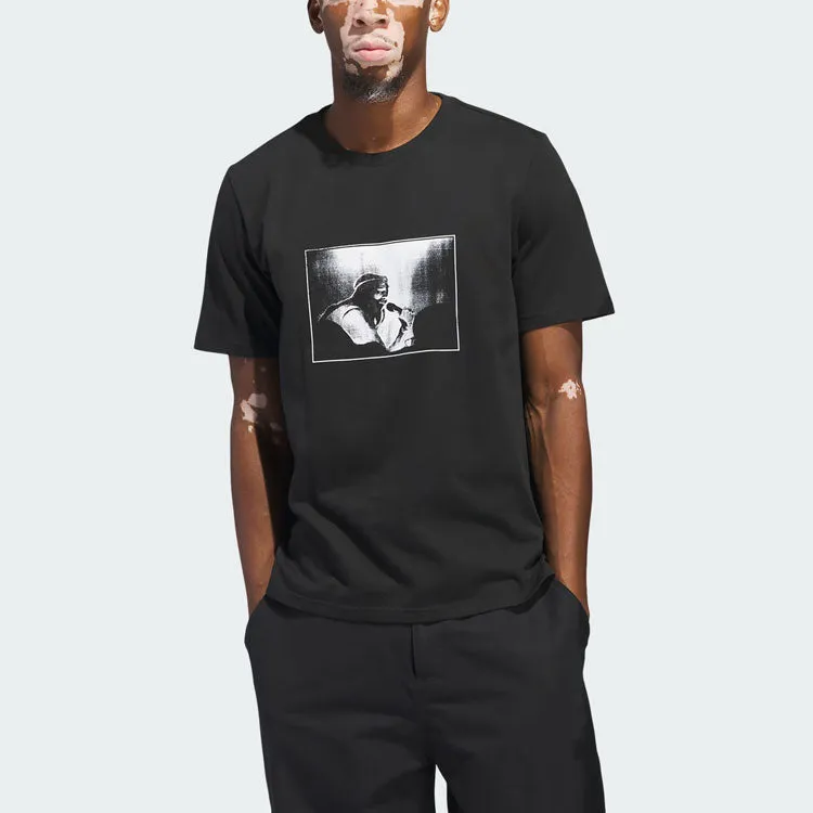 adidas Nora Graphic T-shirt 'Black White' IU0085 sold by KicksCrew product image thumbnail 3