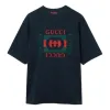 Gucci Cotton Jersey T-Shirt With Gucci Print 'Navy' 784361-XJGKA-4735 sold by KicksCrew
