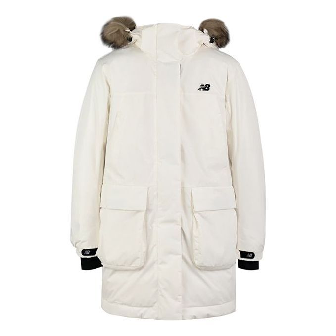 (WMNS) New Balance Warm Winter Down Jacket 'White' NP943022-IV sold by KicksCrew