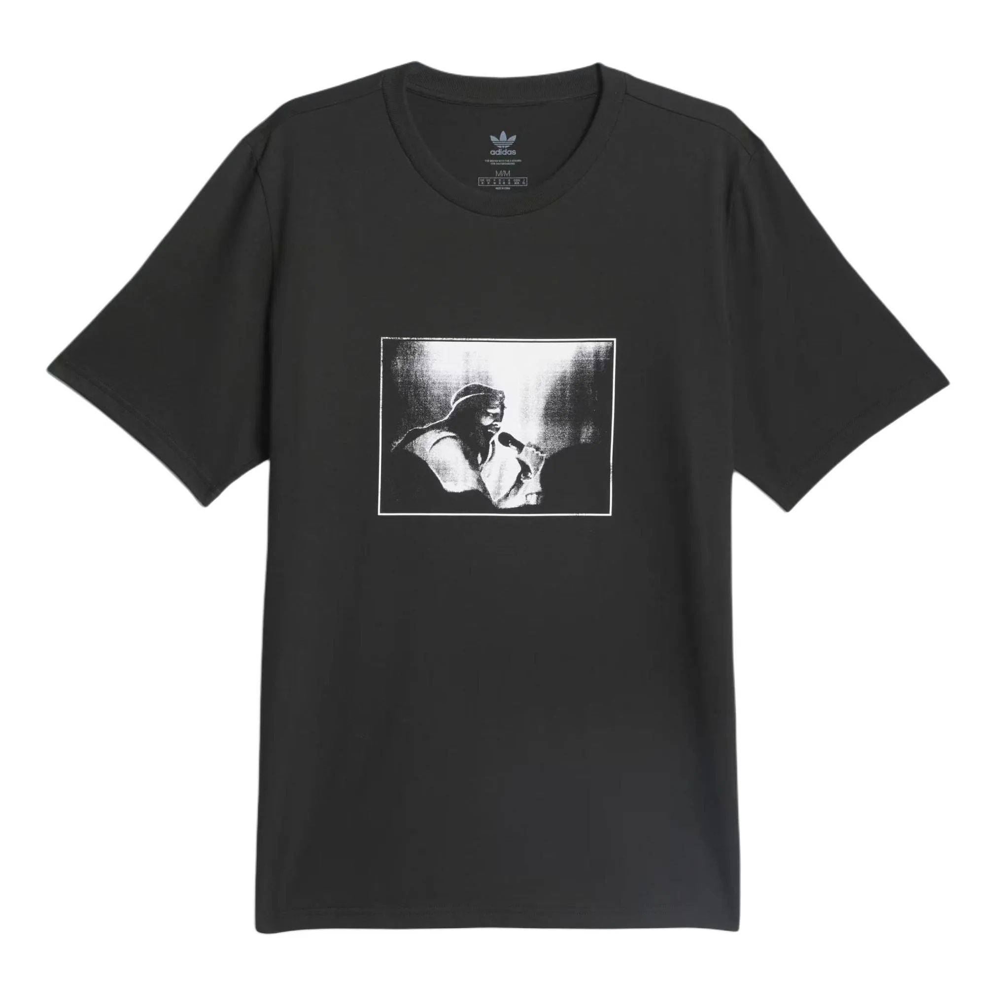 adidas Nora Graphic T-shirt 'Black White' IU0085 sold by KicksCrew