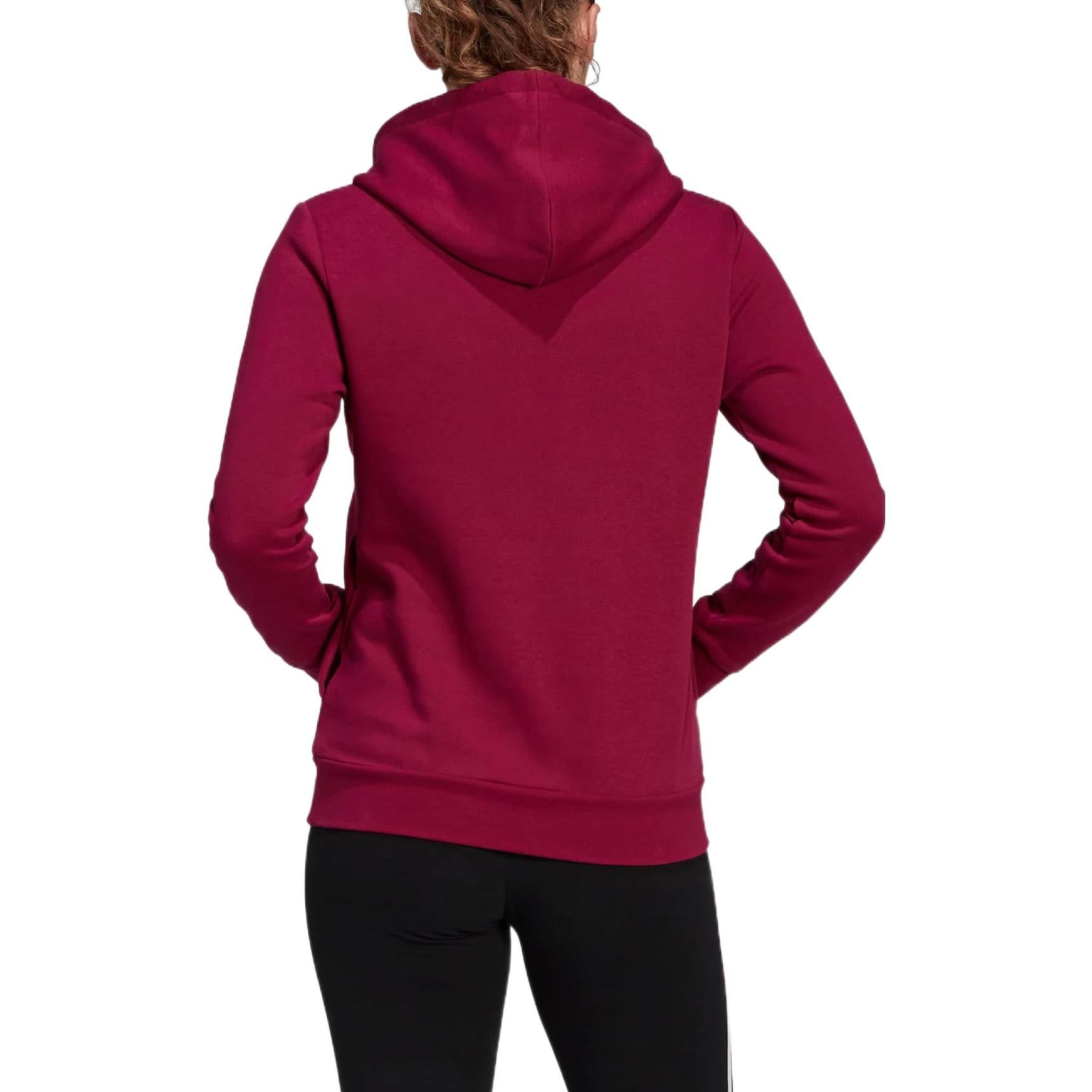 (WMNS) Adidas Linear Hoodie 'Burgundy' GP8733 sold by KicksCrew product image thumbnail 4