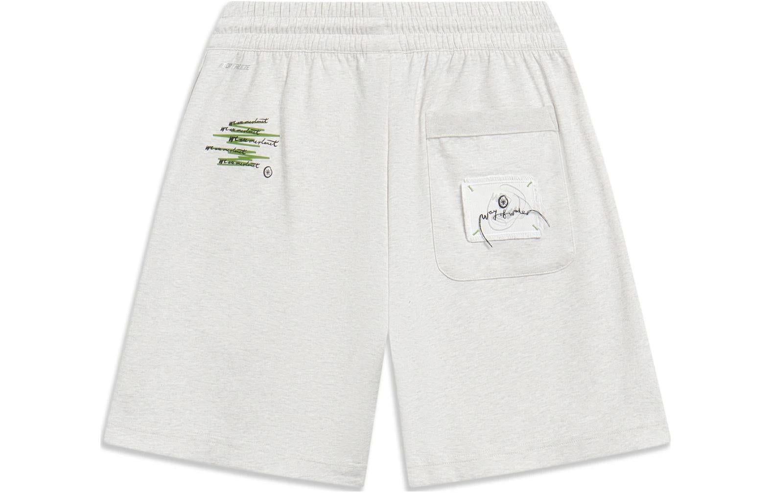 Li-Ning x Salventius Way Of Wade Graphic Shorts 'Light Grey' AKST323-2 sold by KicksCrew product image thumbnail 2