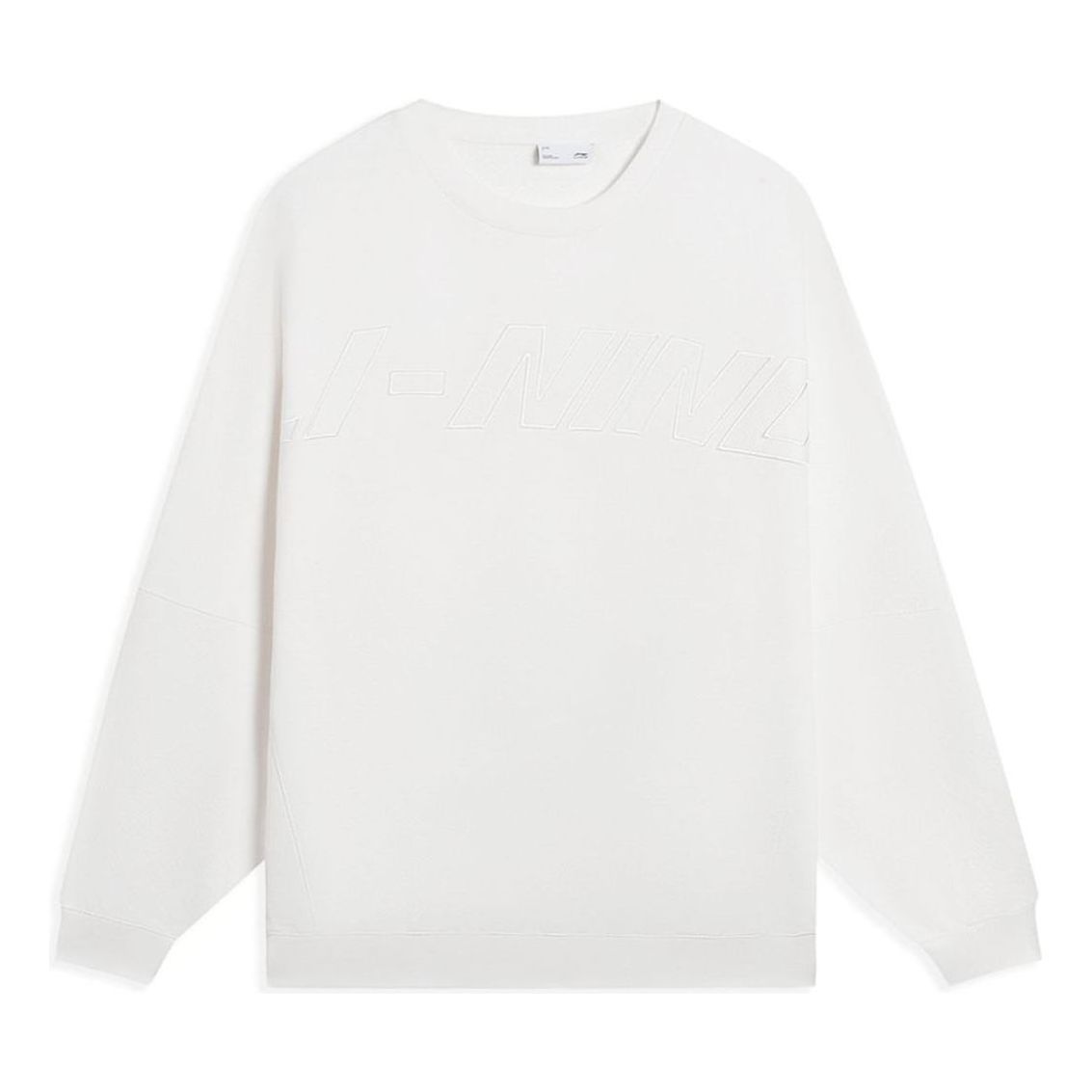 Li-Ning Logo Print Classic Pullover 'White' AWDS927-2 sold by KicksCrew