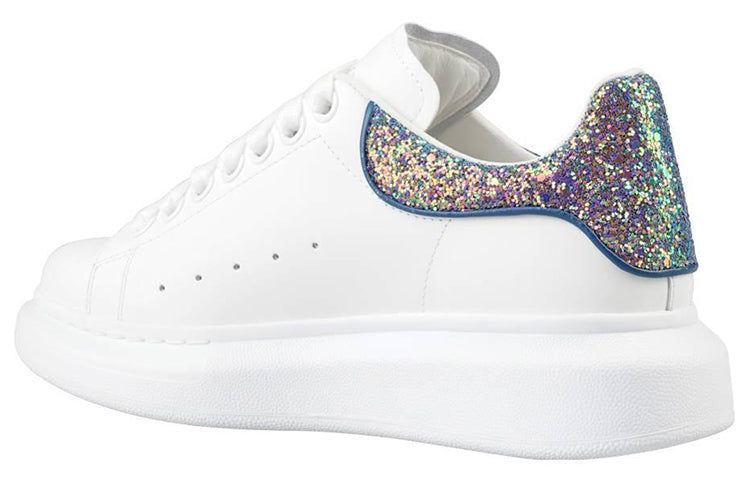 (WMNS) Alexander McQueen Oversized Sneaker 'White Petrol Blue Glitter' 558945WICG59994 sold by KicksCrew product image thumbnail 3