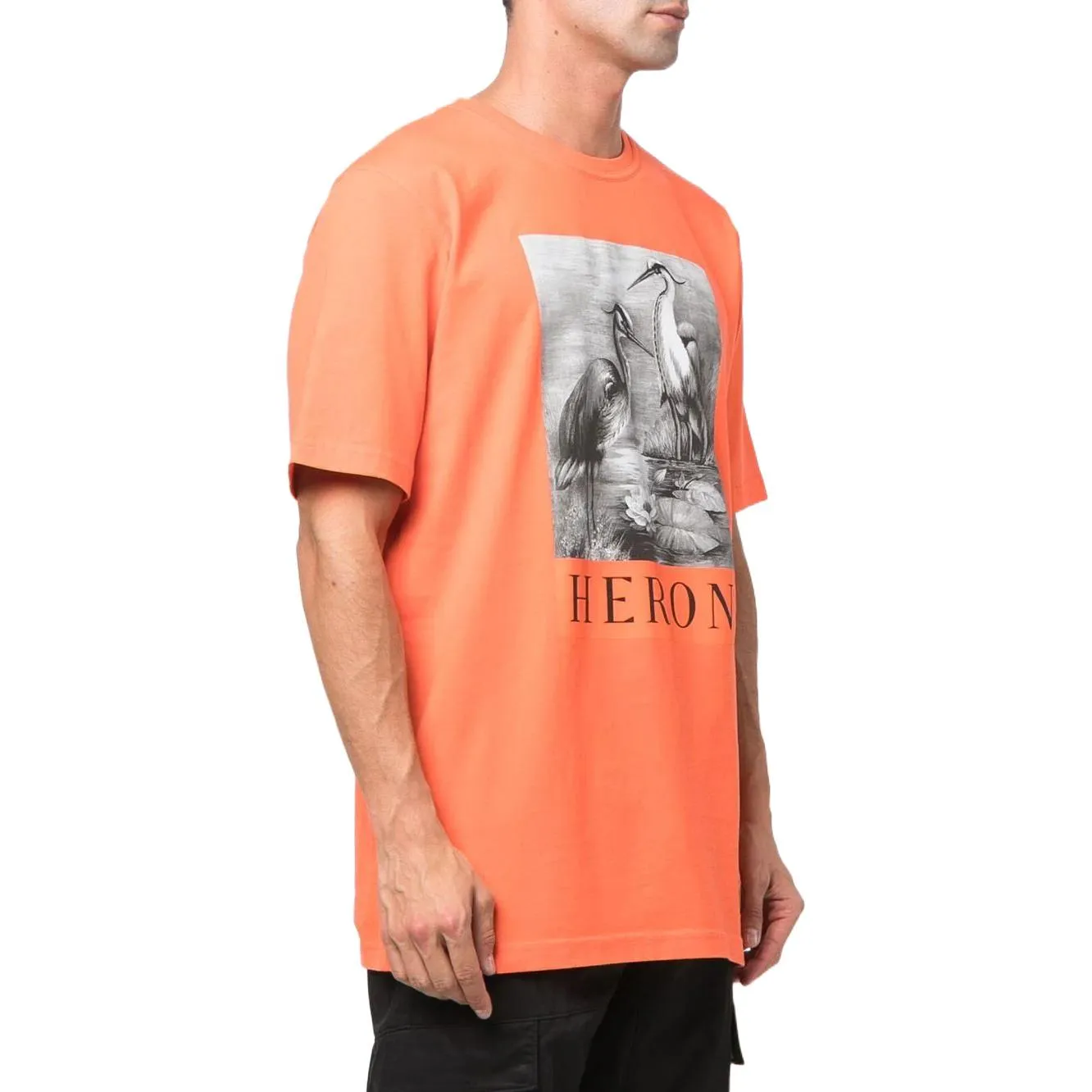 HERON PRESTON Heron T-shirt 'Orange' HMAA026C99JER0012210 sold by KicksCrew product image thumbnail 3