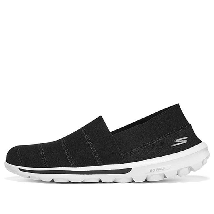 (WMNS) Skechers Go Walk 'Black White' 124463-BKW sold by KicksCrew