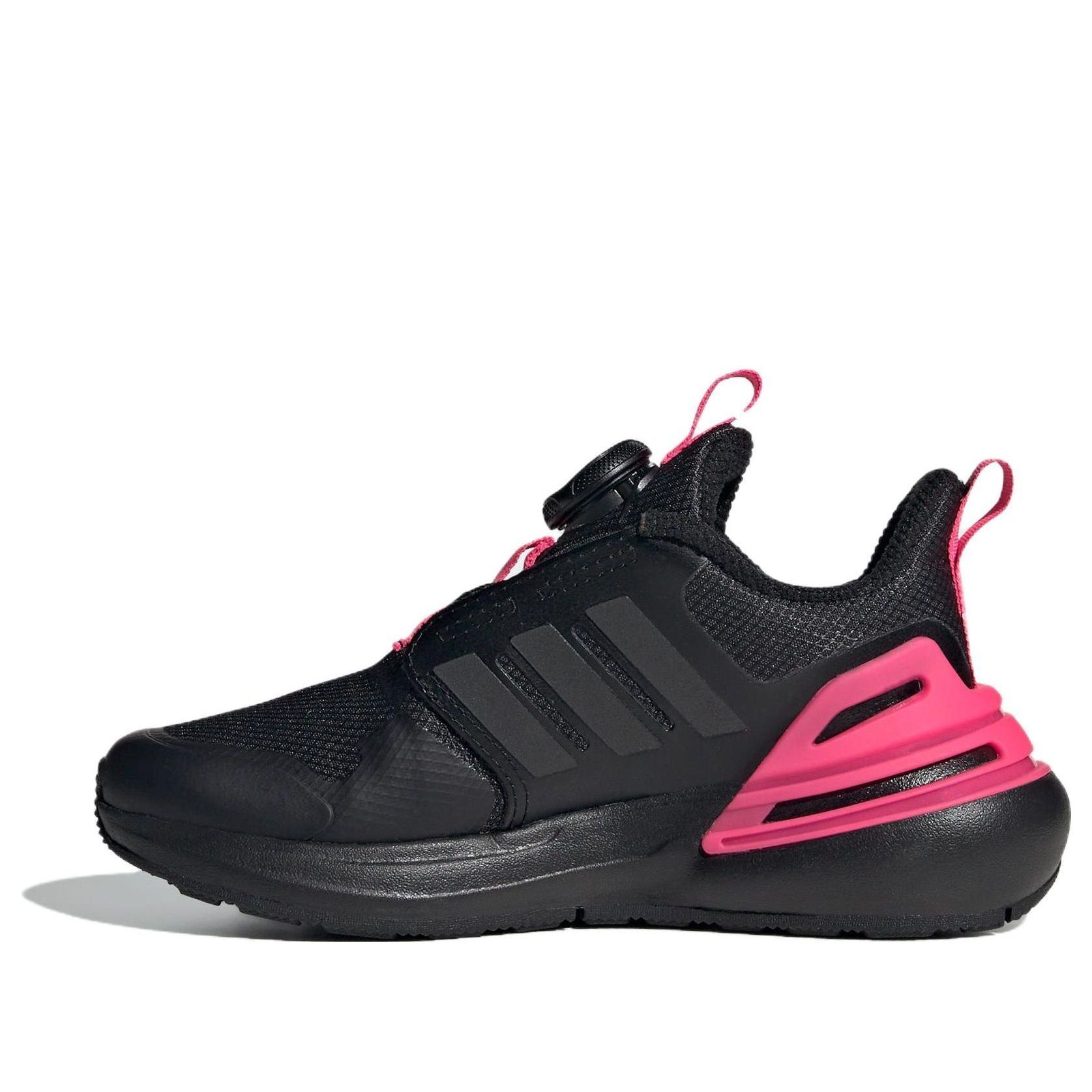 (GS) adidas Rapidasport BOA 'Black Shock Pink' IF0370 sold by KicksCrew