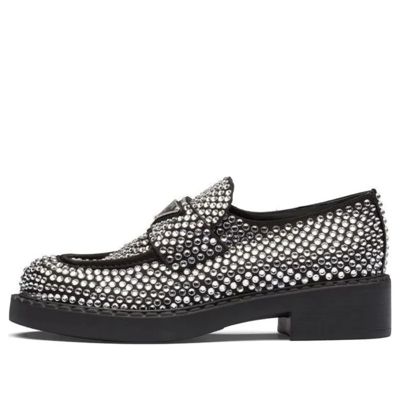 (WMNS) PRADA Crystal Satin Loafers With Crystals 'Silver' 1D752M_2AWL_F0T7O_F_B050 sold by KicksCrew