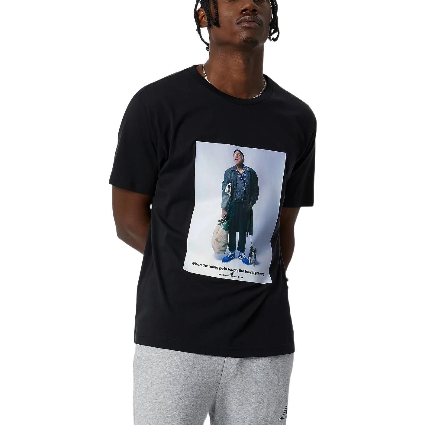 New Balance Essentials Grandpa T-shirt 'Black' AMT21569-BK sold by KicksCrew product image thumbnail 4