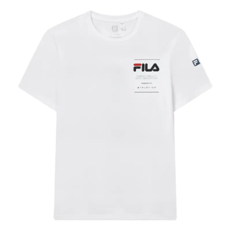 FILA Athletics Collection Logo T-Shirt 'White' A11M321199A-WT sold by KicksCrew