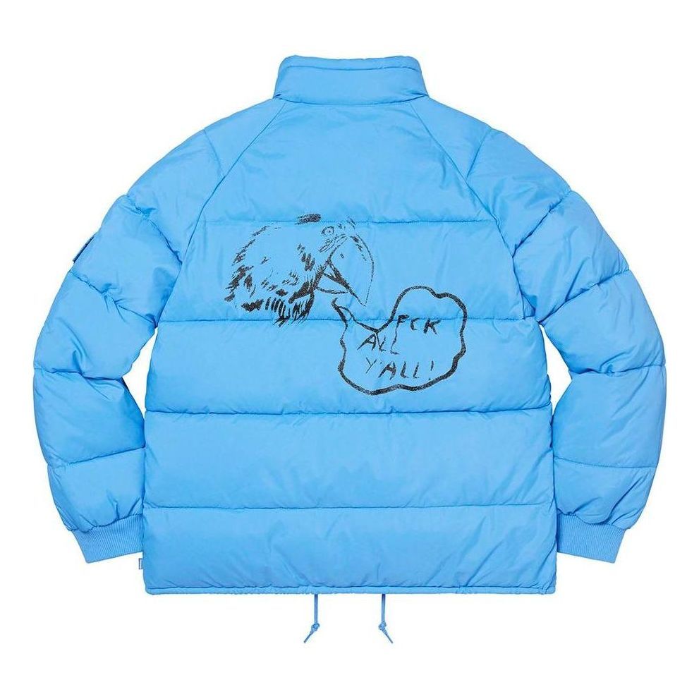 Supreme Raymond Pettibon Mechanics Jacket 'Blue Black' SUP-FW22-956 sold by KicksCrew product image thumbnail 2