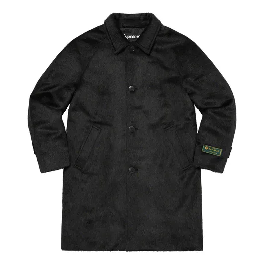 Supreme Alpaca Overcoat 'Black' SUP-FW21-336 sold by KicksCrew