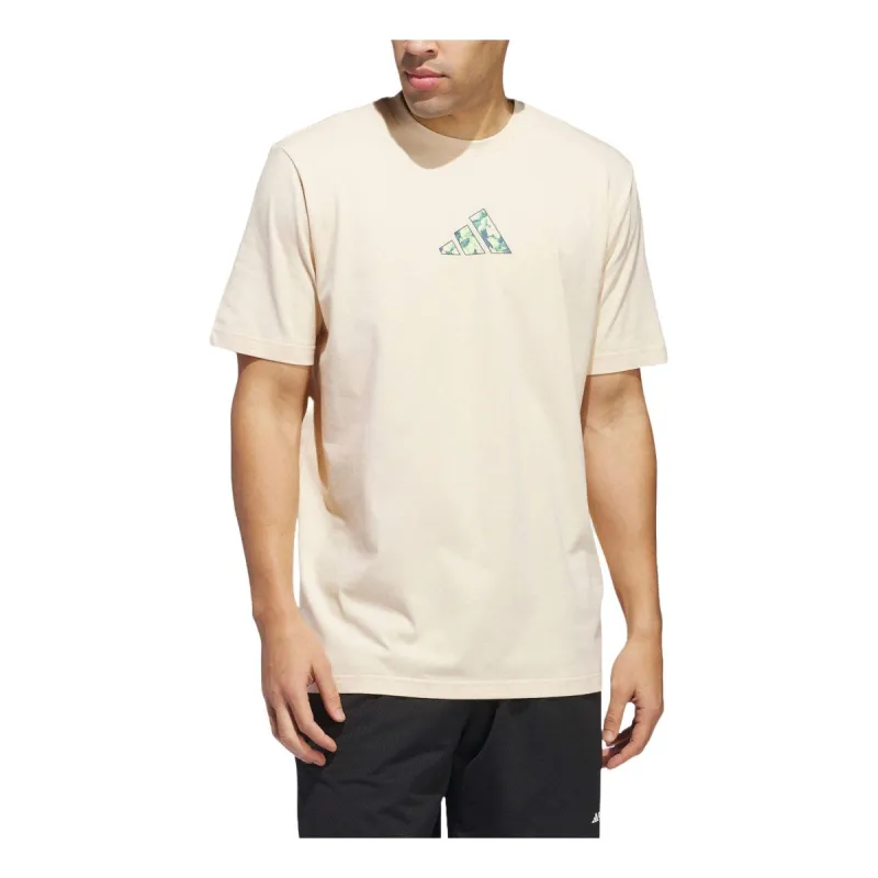adidas Lil Stripe Photoreal Graphic T-shirt Asia Sizing 'Beige' IN6384 sold by KicksCrew