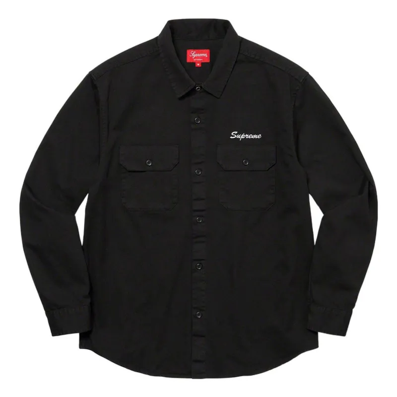 Supreme Mary Work Shirt 'Black Gold' SUP-SS22-124 sold by KicksCrew
