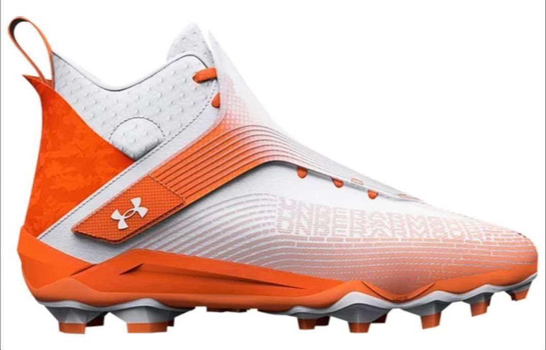 Under Armour Hammer MC Football Cleats 'White Orange' 3025085-800 sold by KicksCrew product image thumbnail 2